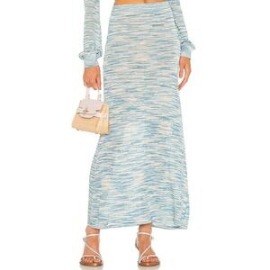 NWT! ALEXIE Women's  Monse Maxi Skirt Paradise SIZE-LARGE